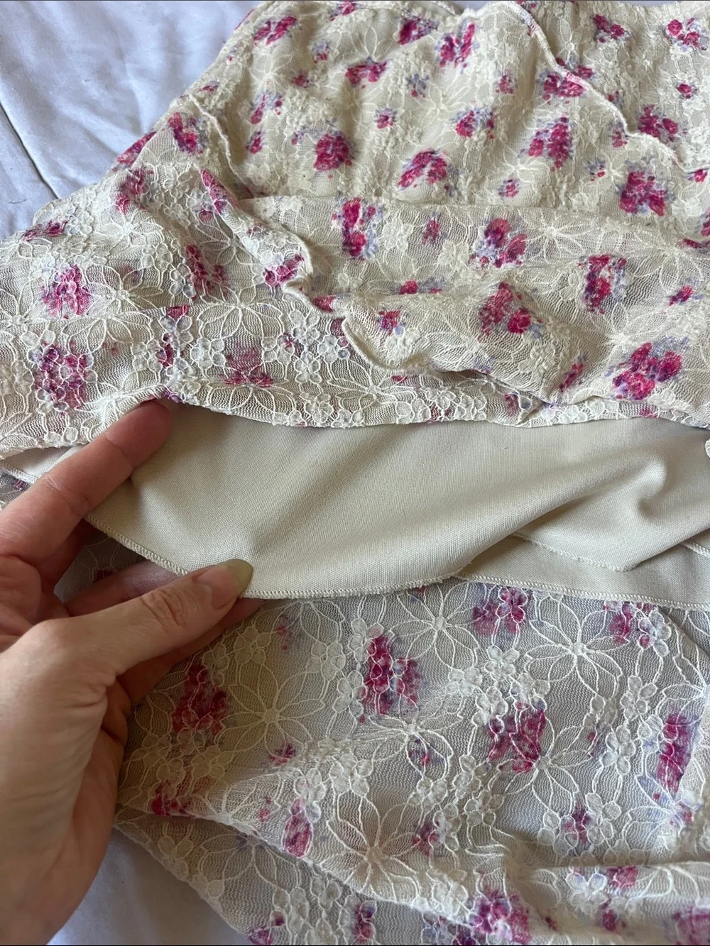 Art Class Floral Shirt & Skirt Set, Sz Small